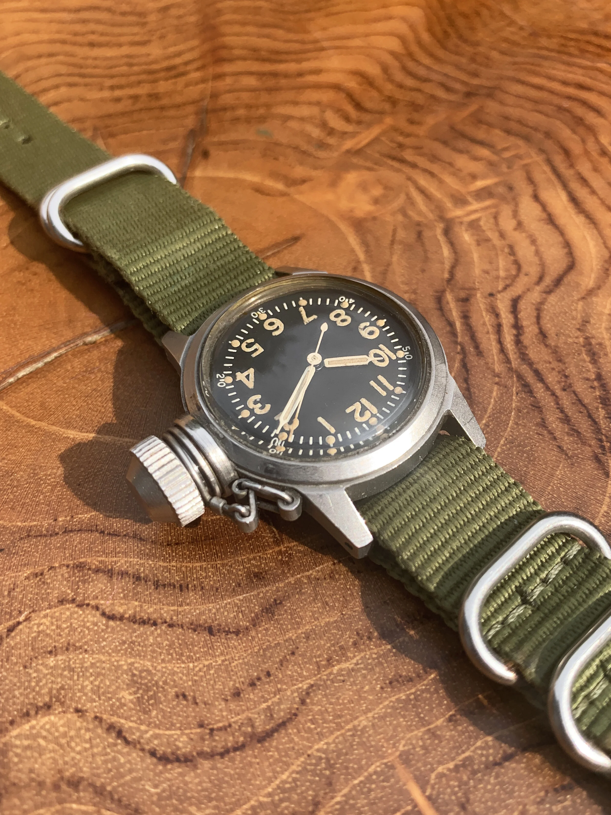 1940s Elgin USN BuShips Canteen Watch — Shiny Happy Objects